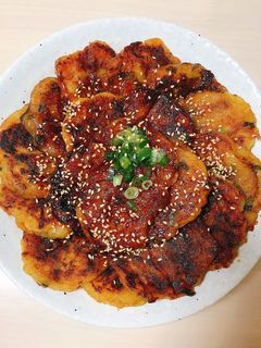 和風甘辛!カニカマとネギの大根もち-レシピのメイン写真