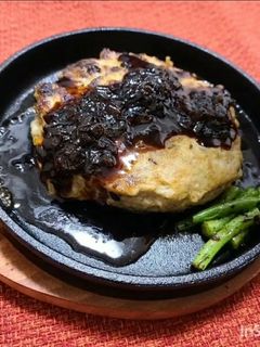 ふわふわ肉厚♡ハンバーグ オニオンソース-レシピのメイン写真