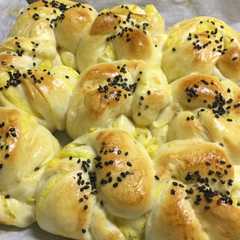 รูปของ ふわもち！さつまいもねじりパン《簡単》