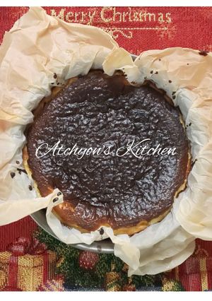 簡単！コクあり軽やかバスク風チーズケーキ-レシピのメイン写真