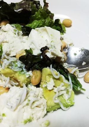 豆腐とアボカドのヘルシーサラダ-レシピのメイン写真