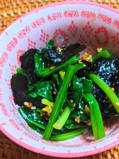 ほうれん草と韓国のりのナムル-レシピのメイン写真