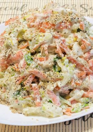 にんじんと白菜の豆腐和えサラダ-レシピのメイン写真