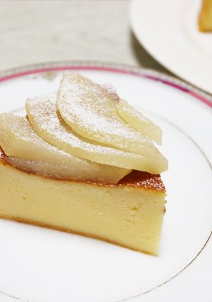 梨の米粉チーズケーキ　【ＪＡ福井県】-レシピのメイン写真