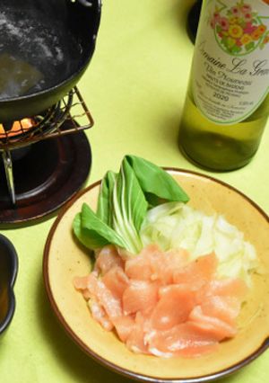 鶏むね肉とセロリのしゃぶしゃぶ-レシピのメイン写真