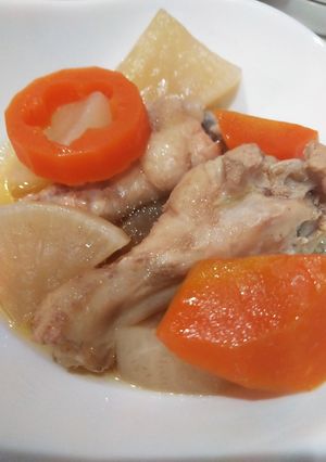 電気圧力鍋!手羽元と根菜の煮物-レシピのメイン写真