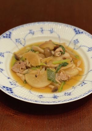 ホットクックで簡単☆豚肉とかぶの炒め煮-レシピのメイン写真