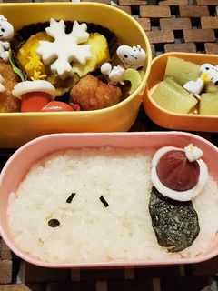 簡単かわいいスヌーピーキャラ弁-レシピのメイン写真