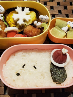 簡単かわいいスヌーピーキャラ弁-レシピのメイン写真