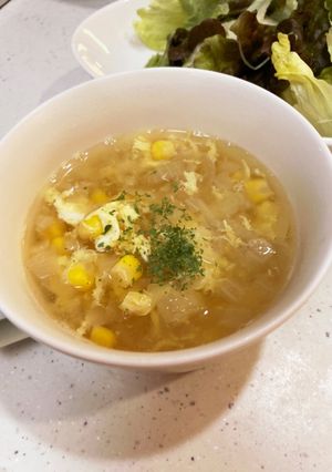 かき卵コーンスープ-レシピのメイン写真