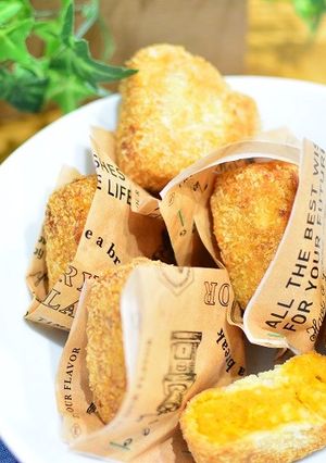 かぼちゃとさつまいものおにぎり型コロッケ-レシピのメイン写真