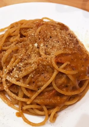 クリーム&牛乳なし!トマトクリームパスタ-レシピのメイン写真
