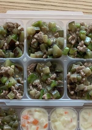離乳食後期✩茄子ピーマン豚味噌炒め-レシピのメイン写真