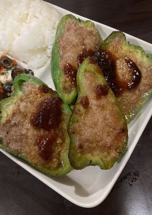 ピーマンの肉詰め簡単バージョン-レシピのメイン写真