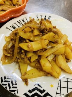 じゃがいもと挽き肉の味噌炒め-レシピのメイン写真