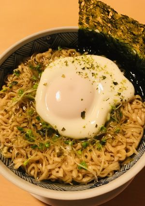 アレンジ●スプラウト&玉子チキンラーメン-レシピのメイン写真