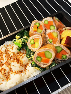 野菜の肉巻き弁当 2020/11/25-レシピのメイン写真