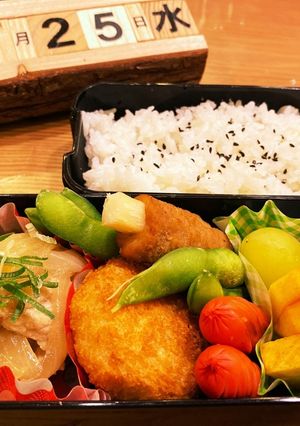 中学生男子お弁当2020.11/25-レシピのメイン写真