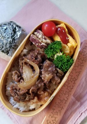 牛丼弁当♪-レシピのメイン写真