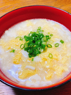 【簡単ヘルシー】お豆腐で作る雑炊-レシピのメイン写真
