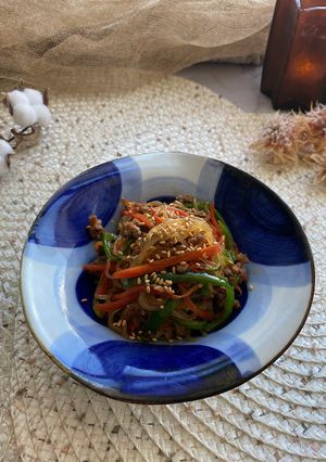 お野菜たっぷり！しらたきのチャプチェ風-レシピのメイン写真