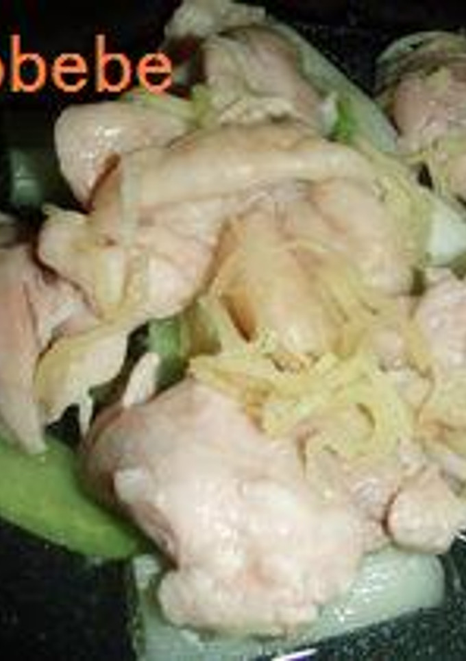 レンジde簡単♬　鶏とネギの酒蒸し-レシピのメイン写真