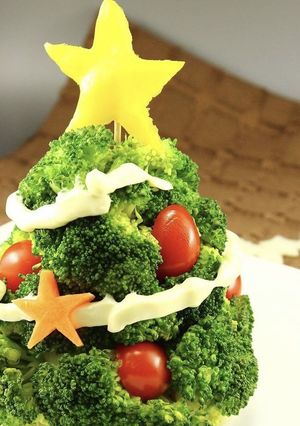 クリスマスツリーサラダ-レシピのメイン写真