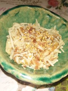 レンジで!えのきの梅肉和え-レシピのメイン写真
