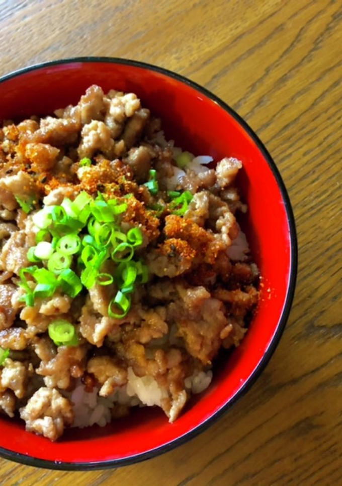 【簡単】味噌豚そぼろ丼　締め！-レシピのメイン写真