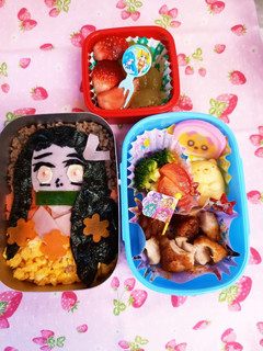 簡単 鬼滅の刃キャラ弁(ねずこ)-レシピのメイン写真