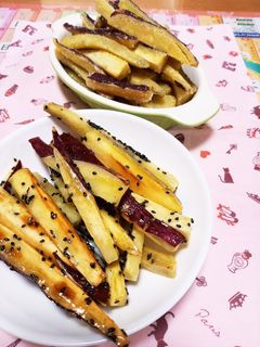 さつまいもスティック(2種類)-レシピのメイン写真