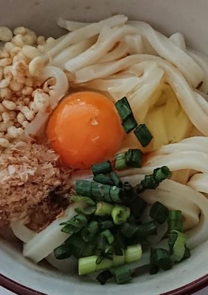 釜玉うどん-レシピのメイン写真