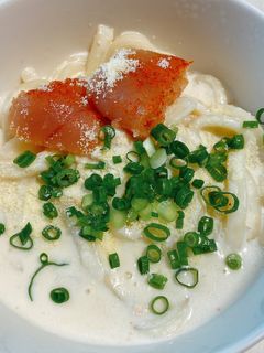 フライパン一つ☆簡単クリーム明太うどん-レシピのメイン写真