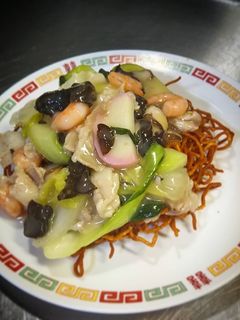 海鮮かた焼きそば-レシピのメイン写真