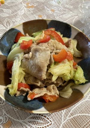 豚こまとキャベツの醤油炒め-レシピのメイン写真
