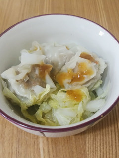 焼売と白菜の簡単蒸し おろしソースで-レシピのメイン写真