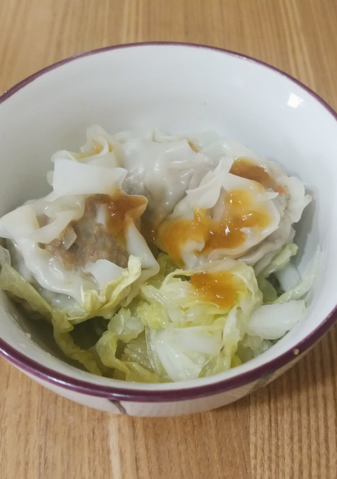 焼売と白菜の簡単蒸し　おろしソースで-レシピのメイン写真