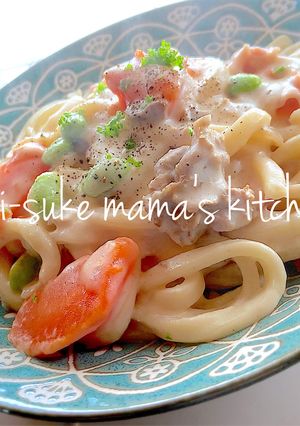 シチューリメイク☃️和風クリームうどんஐ-レシピのメイン写真