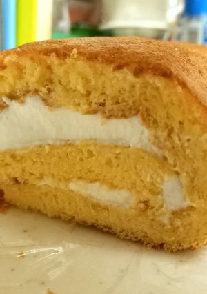 ふわんふわんな共立てロールケーキ-レシピのメイン写真