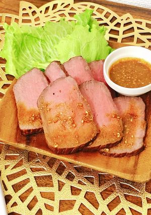 ローストビーフ～ごま柚子胡椒ソース～-レシピのメイン写真