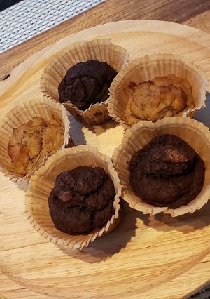 ノンオイルチョコバナナおからマフィン覚書-レシピのメイン写真