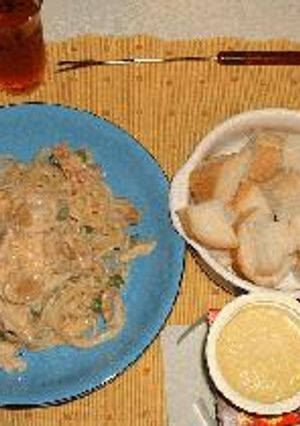カニとグリーンピースのパスタ-レシピのメイン写真