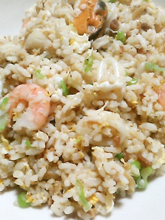 3%の塩水で解凍、シーフードミックス炒飯-レシピのメイン写真