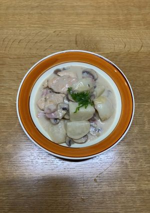 こかぶと鶏肉のクリーム煮2020-レシピのメイン写真