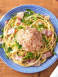 豆苗とベーコンの和風パスタ-レシピのメイン写真