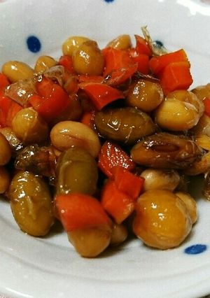 サラダ豆と人参の甘辛煮-レシピのメイン写真