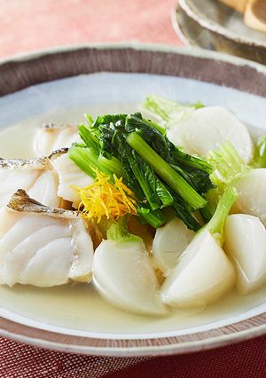 鱈とかぶの白だしさっと煮-レシピのメイン写真