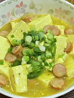 豆腐とソーセージのカレー旨煮-レシピのメイン写真