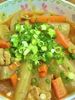 大根と豚バラ肉のカレー煮-レシピのメイン写真