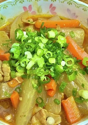 大根と豚バラ肉のカレー煮-レシピのメイン写真